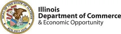 The illinois department of economic opportunity logo.