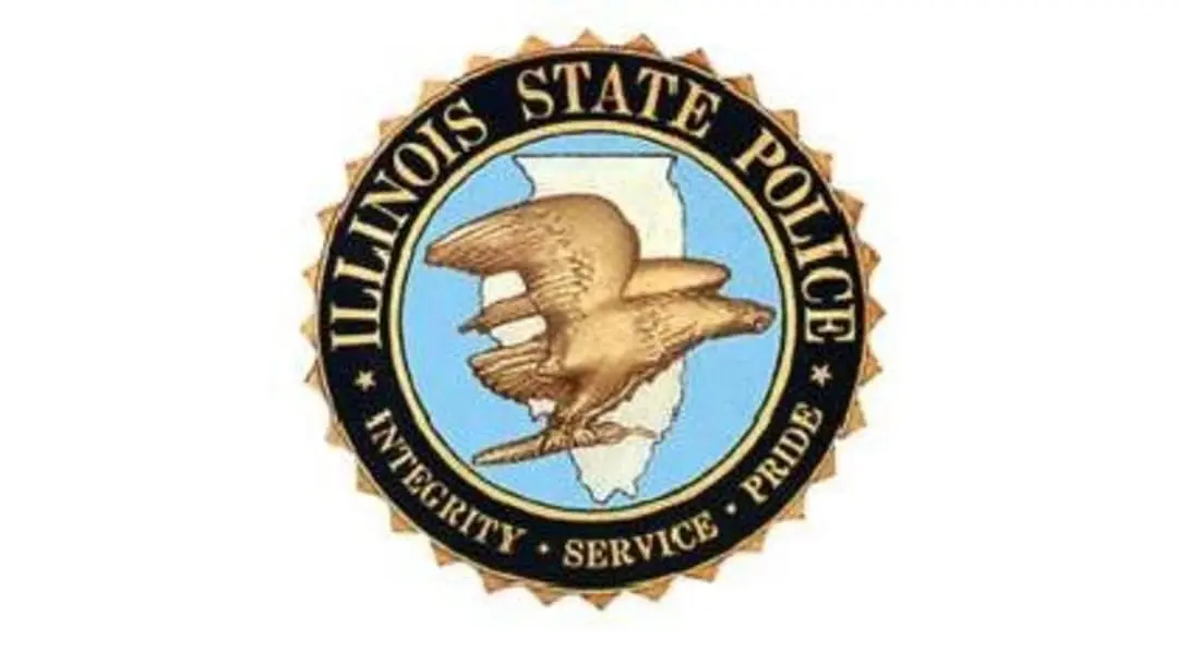 A badge that says illinois state police.